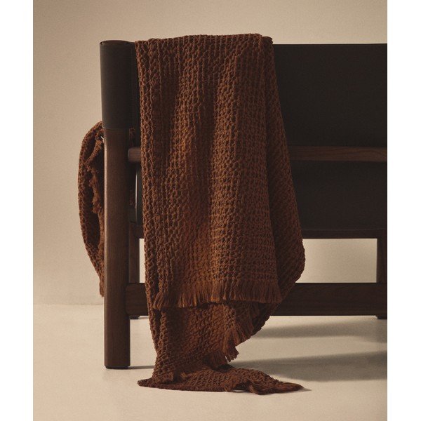 Smeđa deka 130x170 cm Nulina – Kave Home-image-1