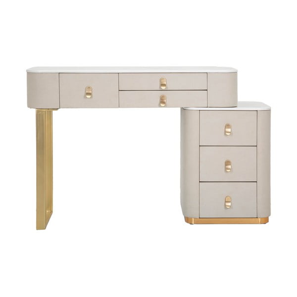 Bež/u zlatnoj boji pomoćni stol 40x120 cm Beauty – Mauro Ferretti-image-4