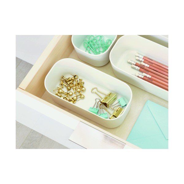 Bijela kutija za pohranu iDesign Eco, 9 x 18,3 cm-image-3