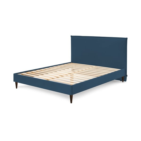 Plavi bračni krevet Bobochic Paris Sary Dark, 180 x 200 cm