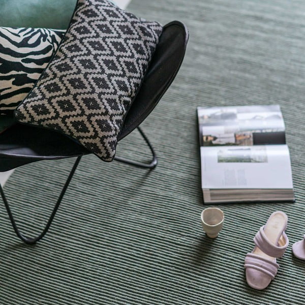 Staza od tamno zelene jute 75x245 cm Ribbon - Mette Ditmer Denmark-image-4