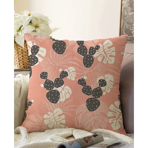 Narančasta jastučnica s udjelom pamuka Minimalist Cushion Covers Chenille, 55 x 55 cm