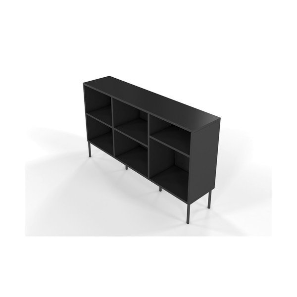 Crna niska polica Skandica Mirka-image-3