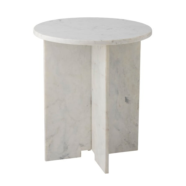 Mramorni okrugao pomoćni stol ø 46 cm Jasmia – Bloomingville