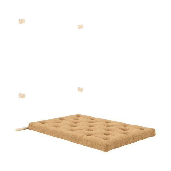 Svjetlo smeđa sklopiva sofa od samta 135 cm Hooked – Karup Design-image-4