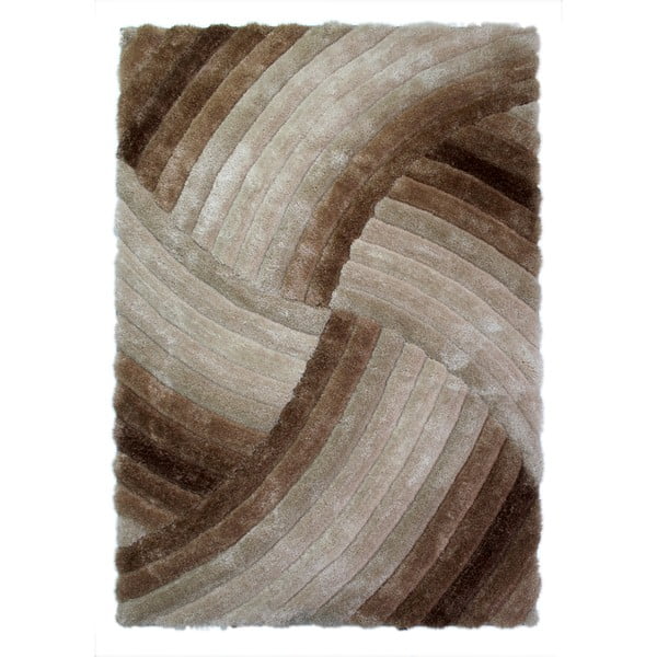 Smeđe-sivi tepih Flair Rugs Furrow Natural, 160 x 230 cm