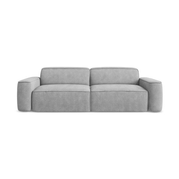 Svijetlo siva sofa od šenila 244 cm Omao – Makamii