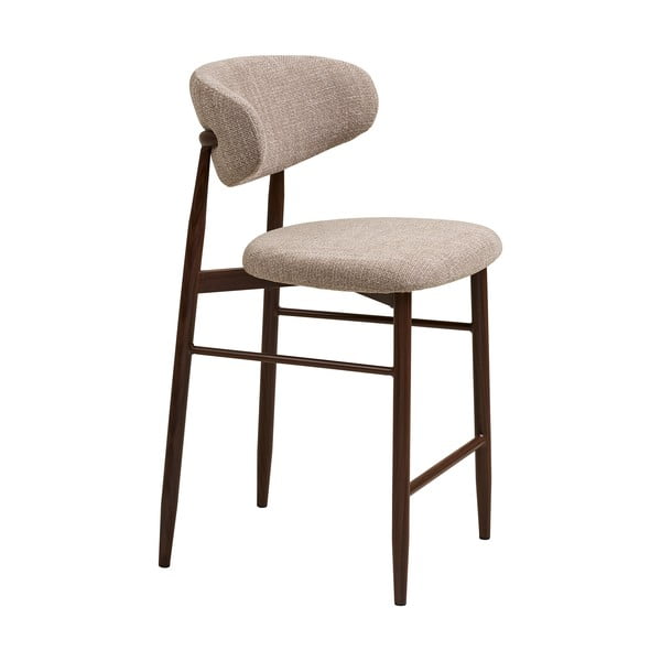 Bež/tamno smeđa podstavljena barska stolica (visine sjedala 65 cm) Levanto – House Nordic-image-3
