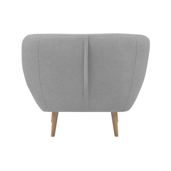 Svijetlo siva fotelja sa svijetlim nogama Mazzini Sofas Sicile-image-2