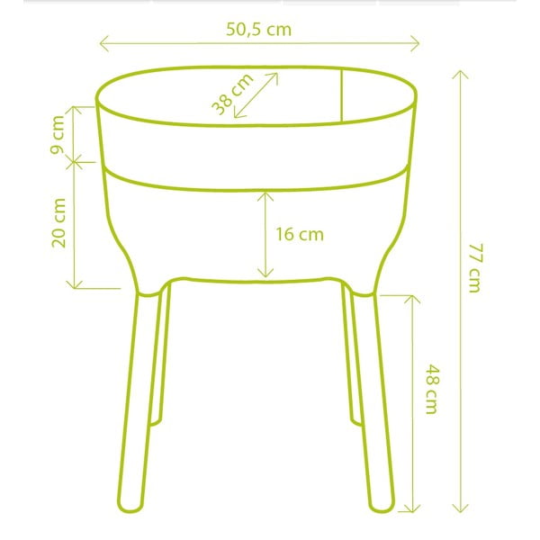 Plastična samozaljevajući žardinjera za cvijeće Urbalive – Plastia-image-4
