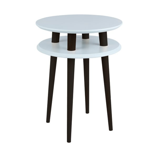Svijetlo sivi pomoćni stolić s crnim Ragaba UFO nogama, Ø 45 cm