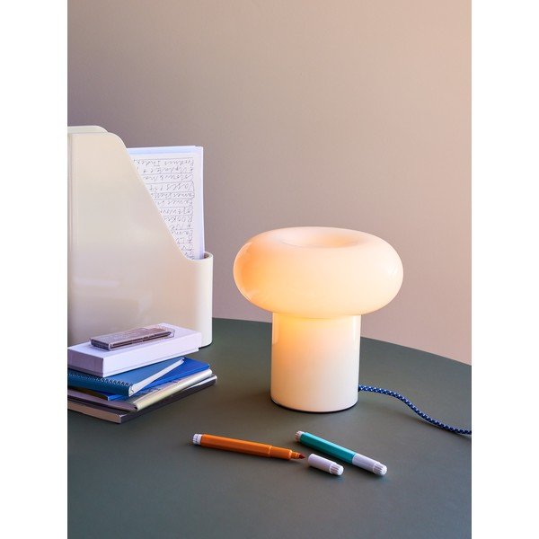 Svijetlo zelena staklena stolna lampa (visina 22 cm) Hues – Hübsch-image-1