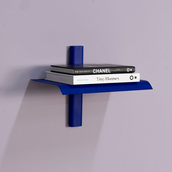 Plava metalna polica 28 cm Hola – Spinder Design-image-1