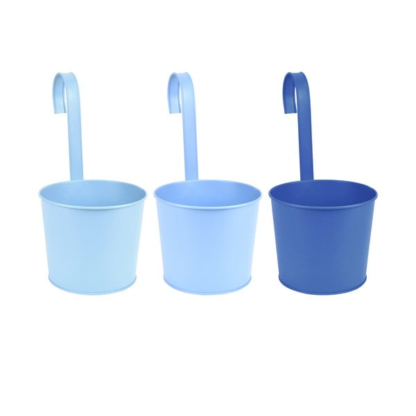 Set od 3 metalne viseće posude za cvijeće Esschert Design Gardener, širine 17,7 cm