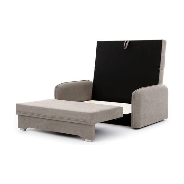 Bež sklopiva/s prostorom za odlaganje sofa od šenila 155 cm Laine – ELTAP-image-2