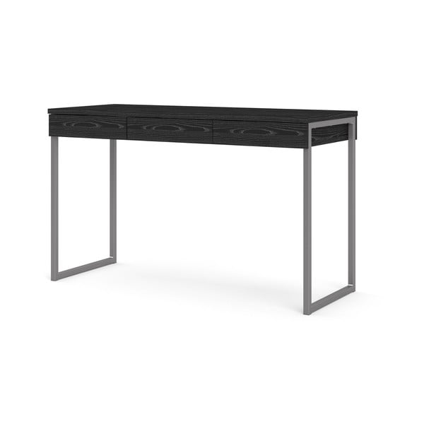 Crni radni stol Tvilum Function Plus, 126 x 52 cm-image-2