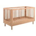 Dječji krevet od punog hrasta 70x140 cm u prirodnoj boji Forrest – Vipack