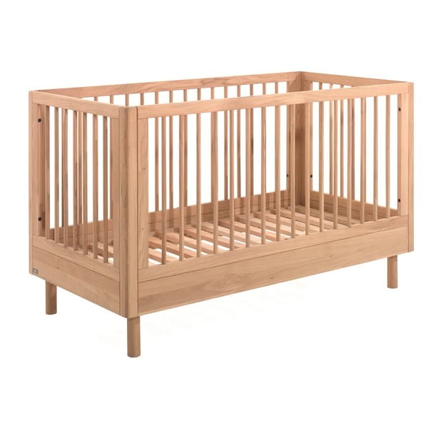 Dječji krevet od punog hrasta 70x140 cm u prirodnoj boji Forrest – Vipack