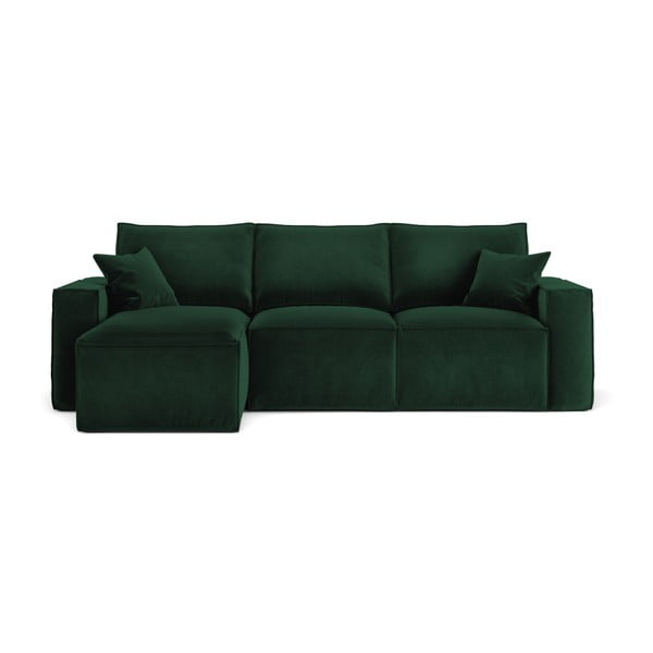 Cosmopolitan Design Florida zelena kutna sofa, lijevi kut