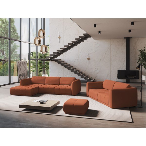 Narančasta kutna garnitura (s lijevim kutom) Hoku – Makamii-image-1