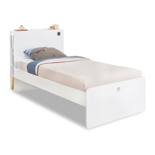 Bijeli krevet za jednu osobu Bijeli krevet, 120 x 200 cm