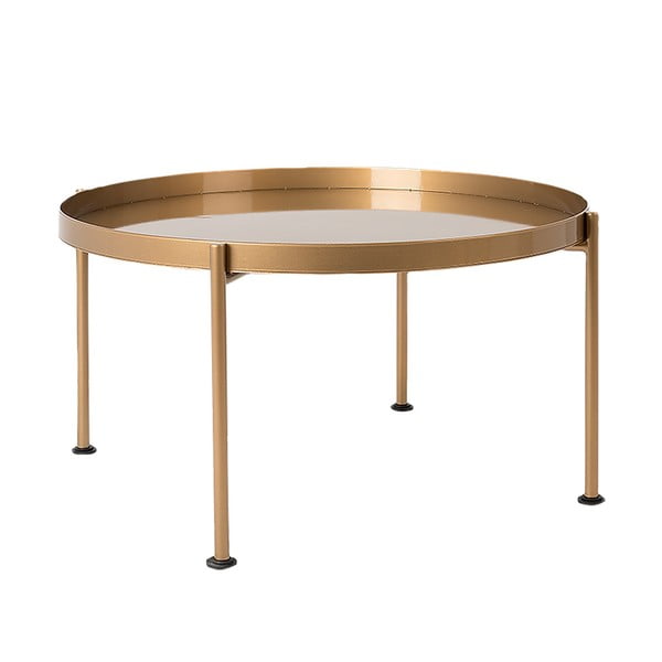Stolić u zlatnoj boji Custom Form Hanna, Ø 60 cm