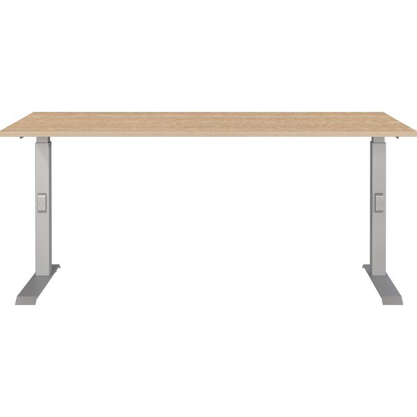 Radni stol podesive visine s pločom stola u dekoru hrasta 80x160 cm Downey – Germania-image-1