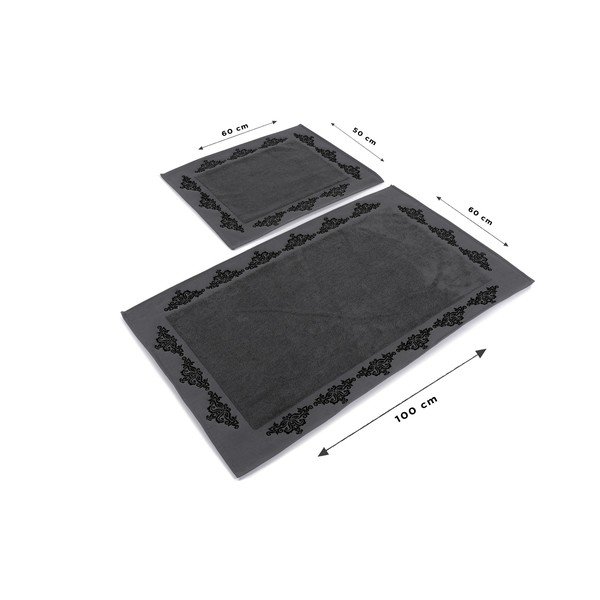 Set od 2 tamnosive kupaonske prostirke Hobby Sapphire-image-2