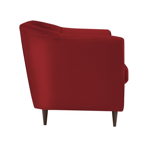 Sofa od crvenog baršuna Kooko Home Glam, 125 cm-image-3