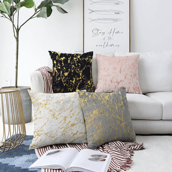 Set od 4 ukrasne jastučnice Minimalist Cushion Covers Artistry, 55 x 55 cm