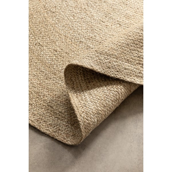 Obostrani juten okrugao tepih boje slonovače ø 140 cm Braided – Hanse Home-image-2