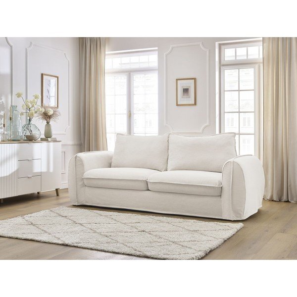 Bež sofa za spavanje/sklopiva 216 cm Archimede – Bobochic Paris-image-1