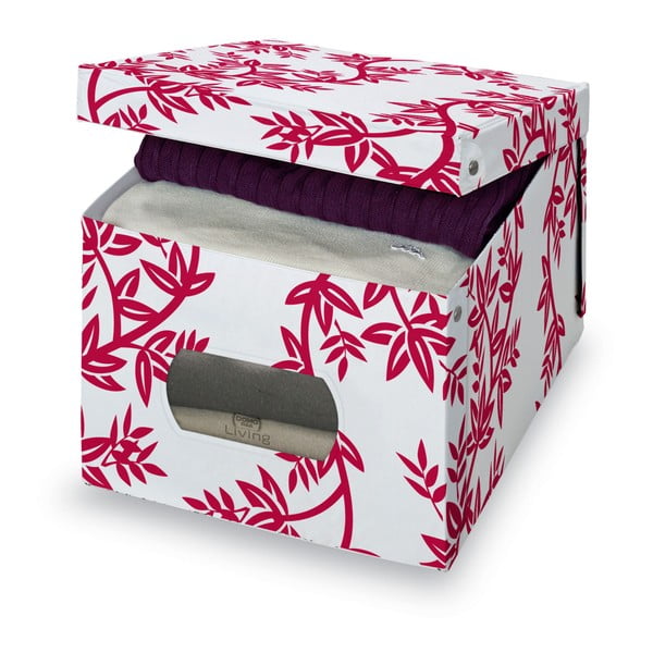 Crveno-bijela kutija Domopak Living, visina 31 cm