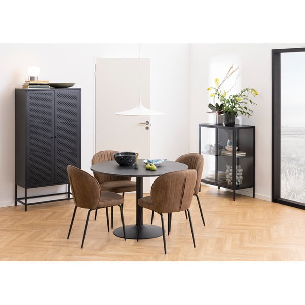 Crni metalni ormar 80x160 cm Newcastle – Actona-image-1