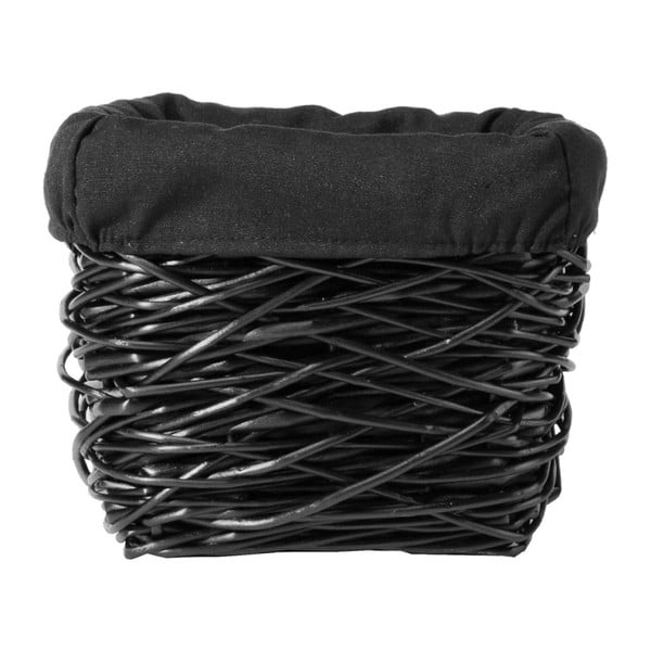 Crna košara za odlaganje od vrbe Compactor Crazy širine 30 cm