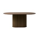 Smeđi blagovaonski stol s pločom stola u dekoru hrasta 95x180 cm Nola – Unique Furniture