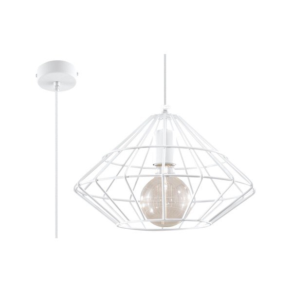 Bijela viseća lampa Sollux Editta-image-3