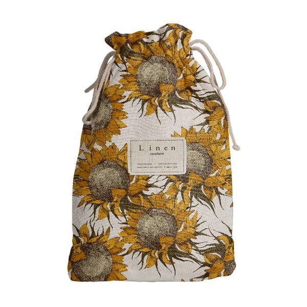 Lanena putna torba Really Nice Things Sunflower, dužina 44 cm
