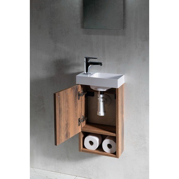 Bijeli zidni ormarić bez umivaonika 30x53 cm Latus Xi – Sapho-image-1