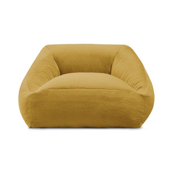 Žuta  vreća za sjedenje od umjetnog krzna Lilibet – Bobochic Paris-image-2