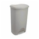 Sivo-bež plastična kanta za smeće s pedalom 50 l – Addis