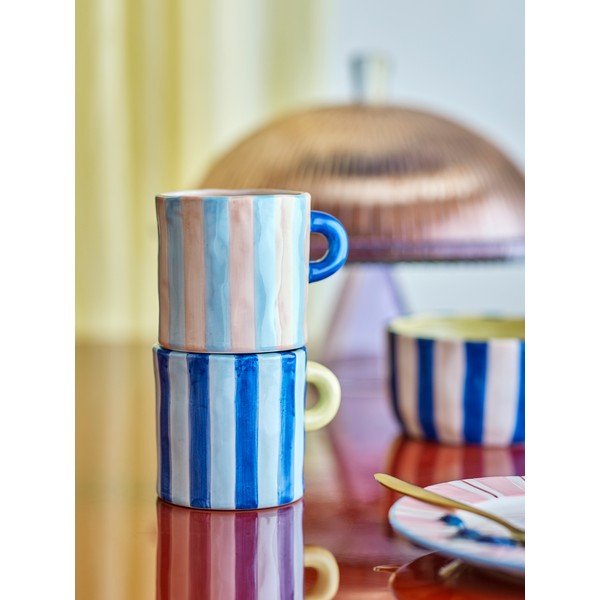 Plave/ružičaste keramičke šalice u setu 2 kom 250 ml Phoenix – Bloomingville-image-1