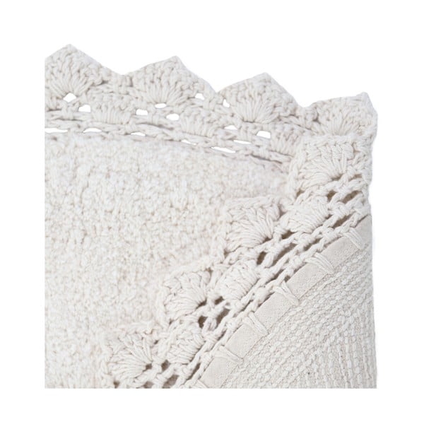 Kremasto bijeli ručno rađeni pamučni tepih Nattiot Perla, ø 110 cm-image-4