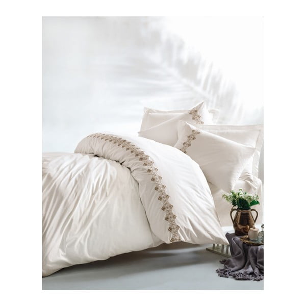 Set pamučne posteljine za bračni krevet sa posteljinom Freia, 200 x 220 cm