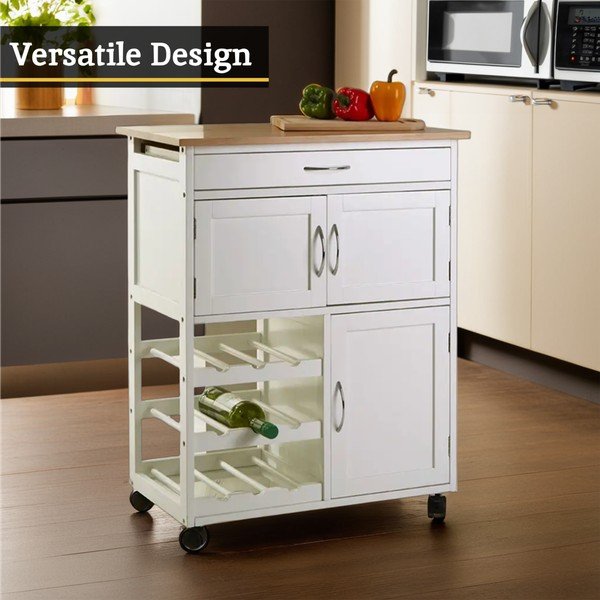 Od bambusa kolica za posluživanje na kotačima 37x67 cm Harlow – Premier Housewares-image-4