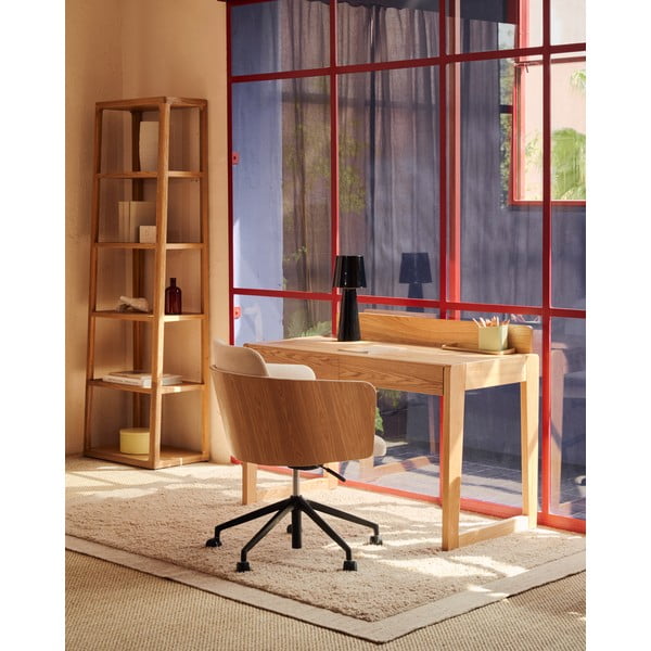 Radni stol s pločom stola u dekoru jasena 60x120 cm Arandu – Kave Home-image-1