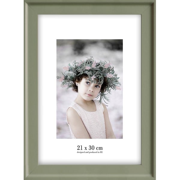 Zeleni zidni okvir Styler Malaga, 28 x 37 cm