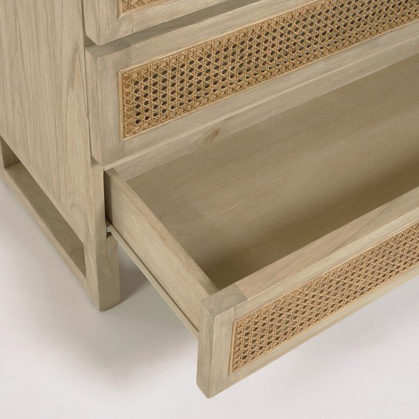 Komoda s 4 ladice od mindi drveta Kave Home Rexit-image-4