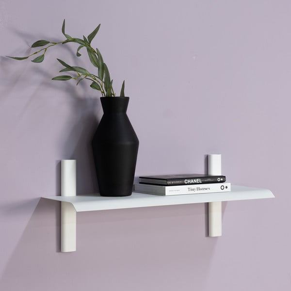 Bijela metalna polica 60 cm Hola – Spinder Design-image-1