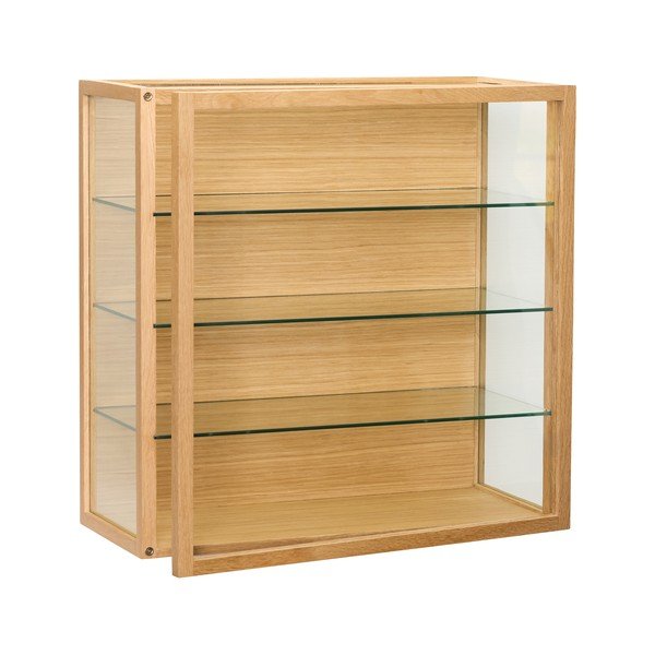 Viseća vitrina u dekoru hrasta u prirodnoj boji 60x60x27 cm Poetic – Hübsch-image-2